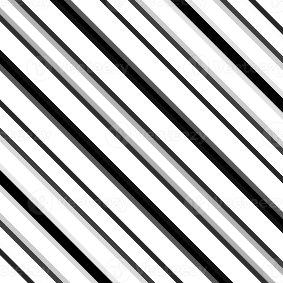 Black and white striped abstract background overlay. Motion effect. Graphic illustration with transparent background. png