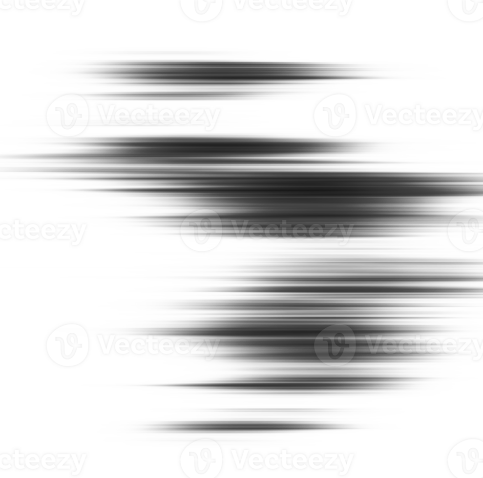 Black and white striped abstract background overlay. Motion effect. Graphic illustration with transparent background. png