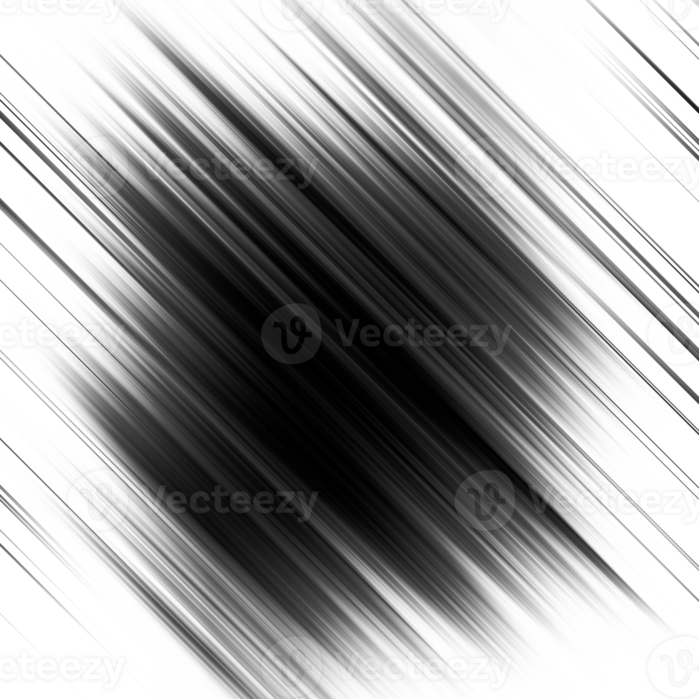 Black and white striped abstract background overlay. Motion effect. Graphic illustration with transparent background. png