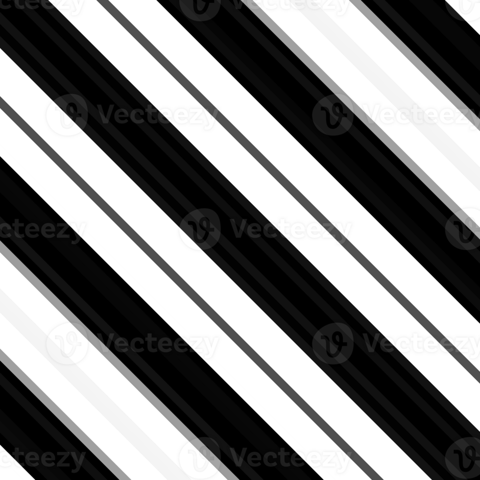 Black and white striped abstract background overlay. Motion effect. Graphic illustration with transparent background. png