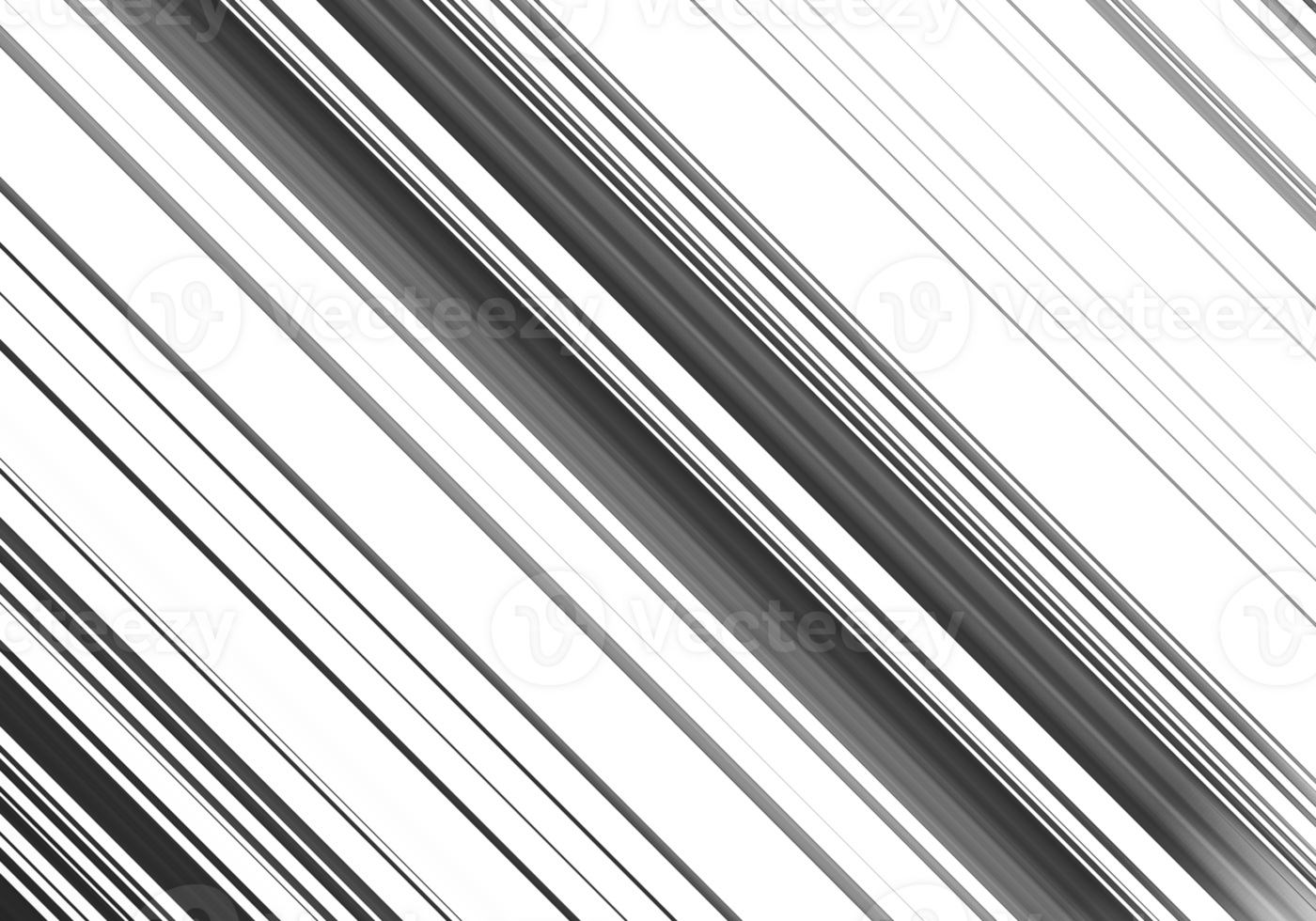 Black and white striped abstract background overlay. Motion effect. Graphic illustration with transparent background. png