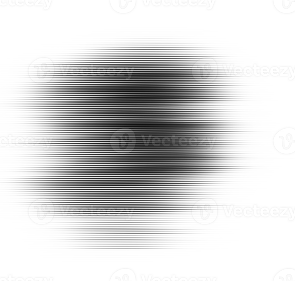 Black and white striped abstract background overlay. Motion effect. Graphic illustration with transparent background. png