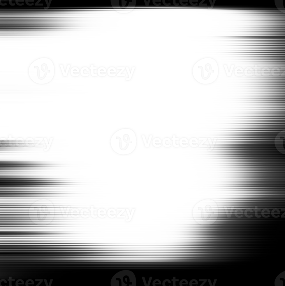 Black and white striped abstract background overlay. Motion effect. Graphic illustration with transparent background. png