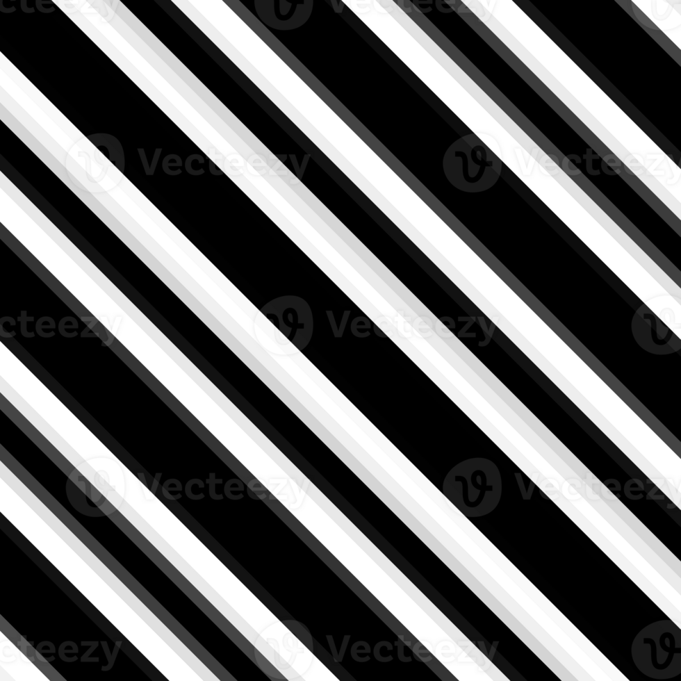 Black and white striped abstract background overlay. Motion effect. Graphic illustration with transparent background. png
