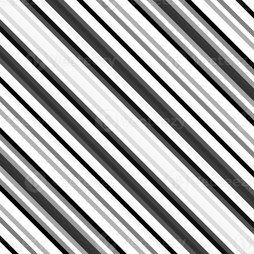 Black and white striped abstract background overlay. Motion effect. Graphic illustration with transparent background. png
