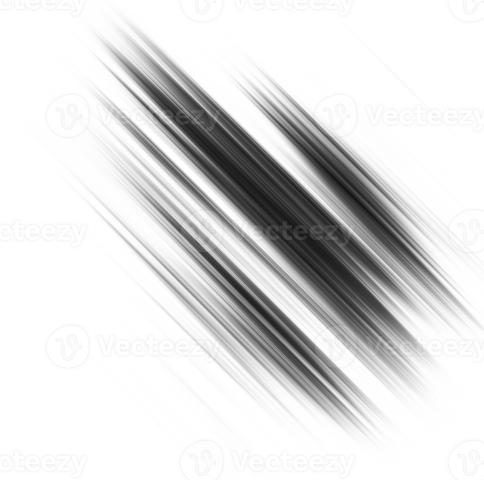 Black and white striped abstract background overlay. Motion effect. Graphic illustration with transparent background. png