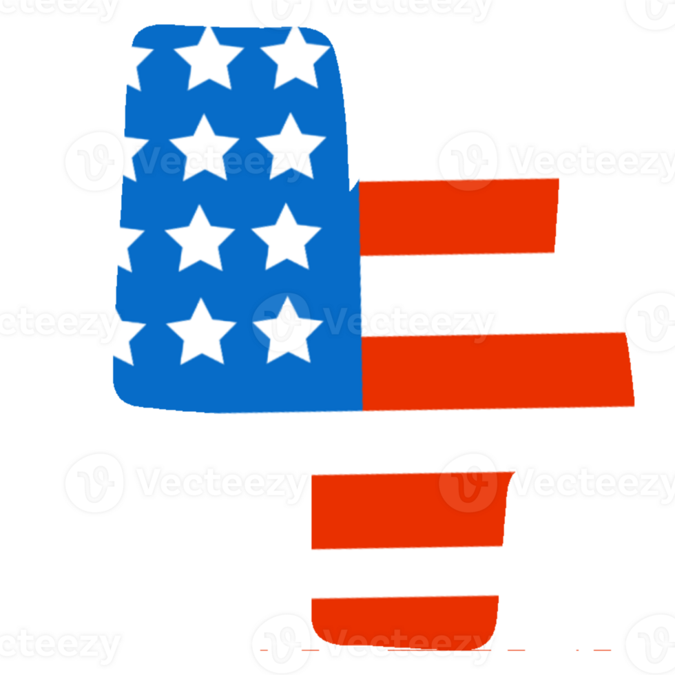 Number American flag. png