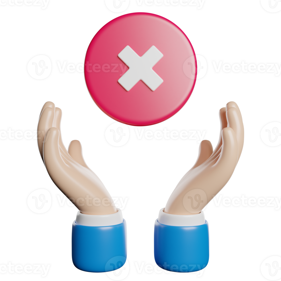 Hands Reject Gesture png