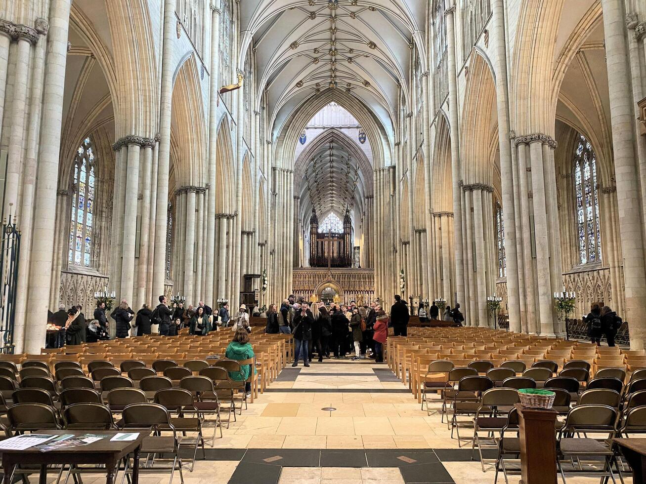 York in the UK on 30 March 2024. A view of the interior of York Minster photo