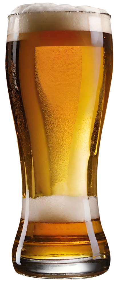 Glass of fresh beer png