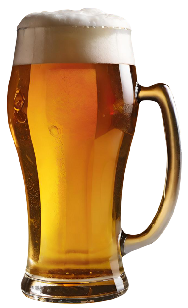 Glass of fresh beer png