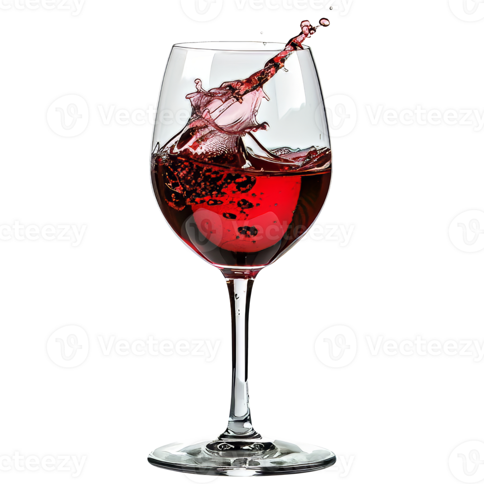 vaso de vino, en transparente antecedentes png