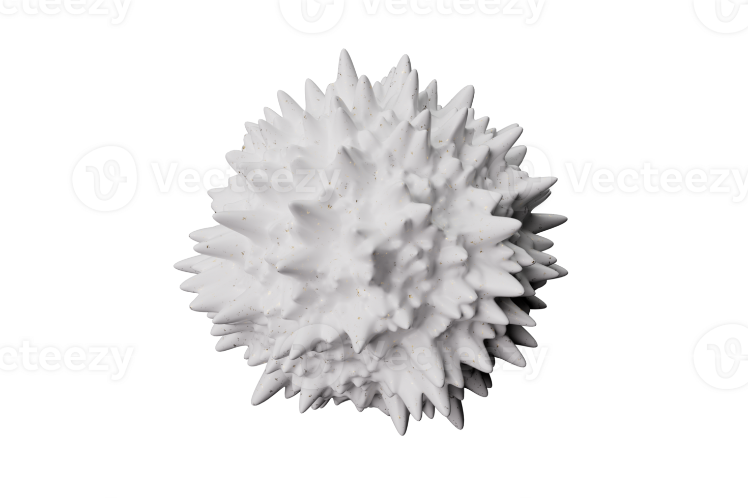 Abstract round white 3d shape png