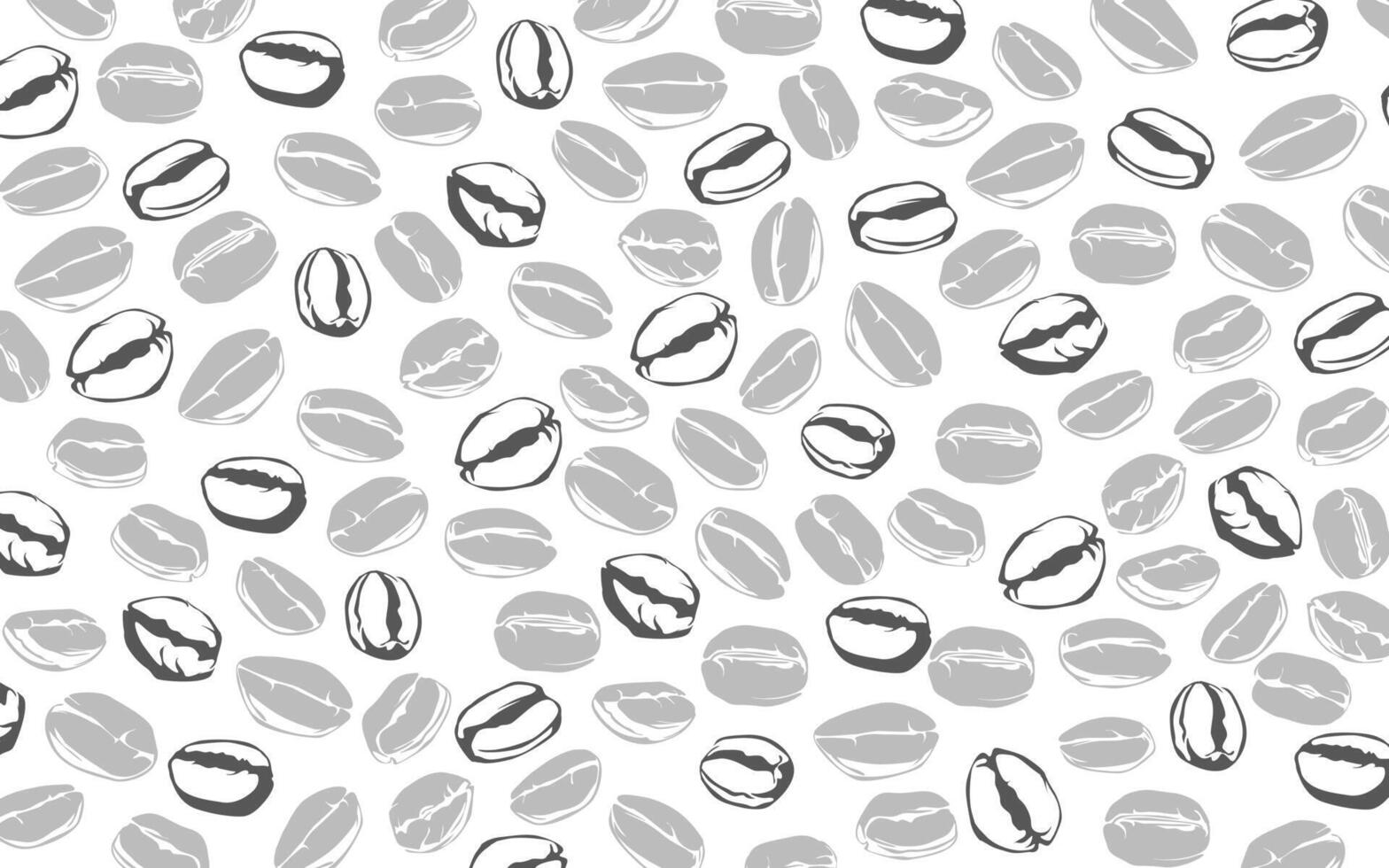 Coffee beans pattern background. coffee beans background. Coffee beans wallpaper. Coffee Beans Illustration for packaging. vector