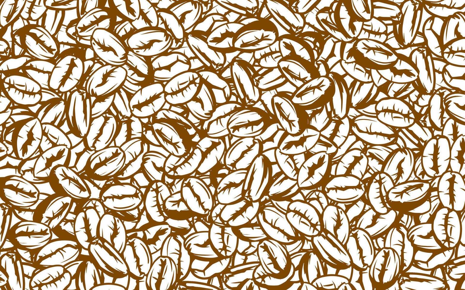 coffee background. Coffee beans in frames, border. Coffee beans background. Coffee Beans Illustration for packaging. vector