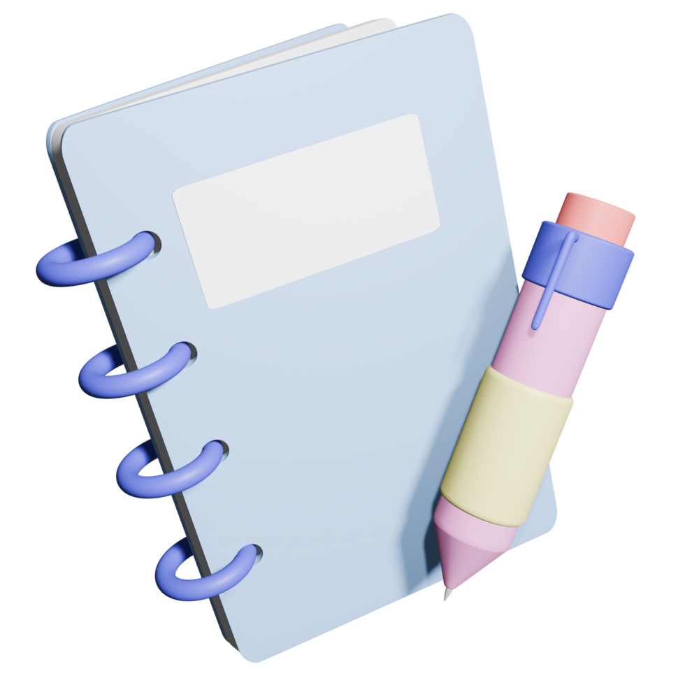 3D Pen and Book png