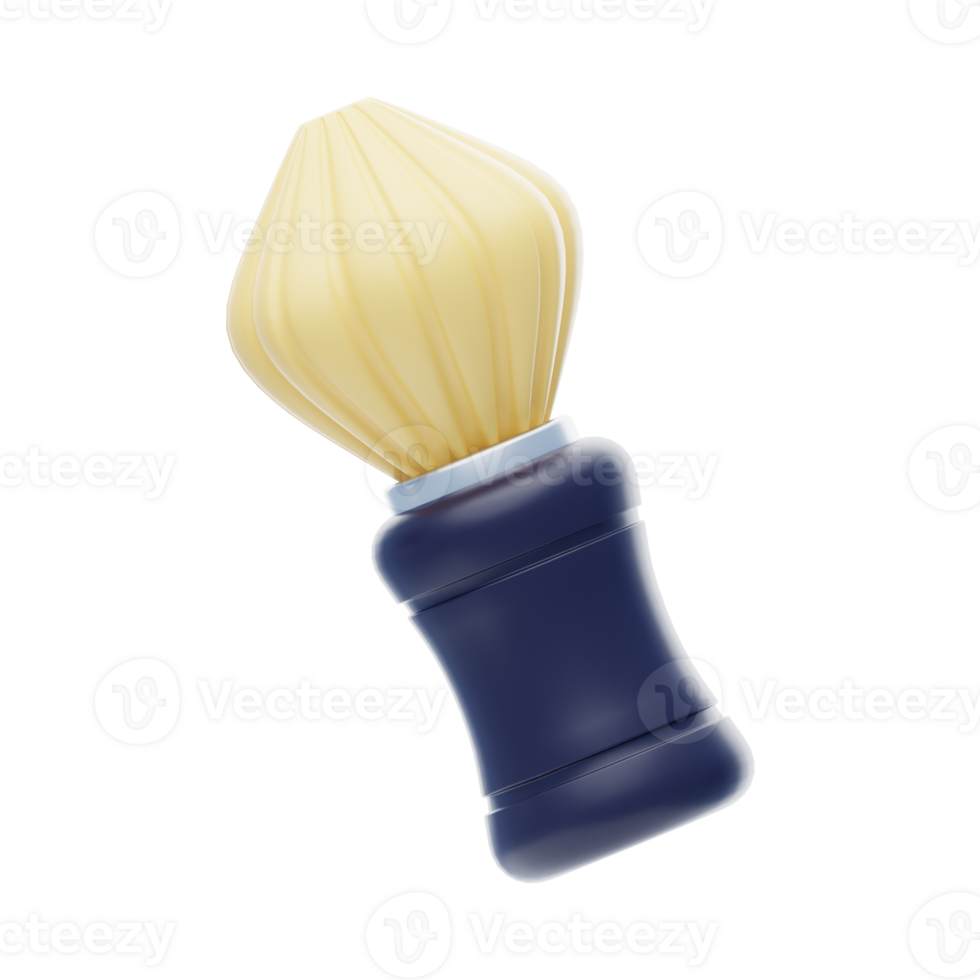 Shave Brush 3D Icon. Shaving brush 3d icon png