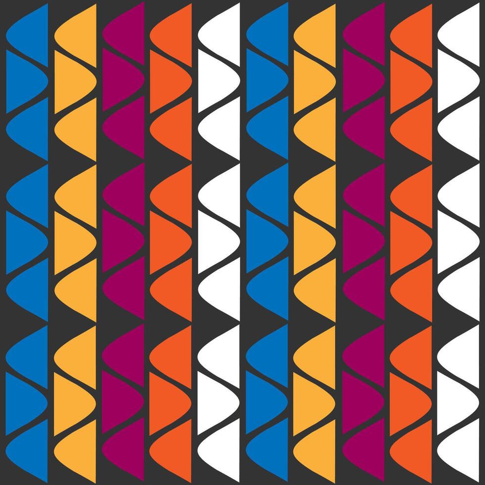Multi-colored bright geometric seamless pattern background illustration vector