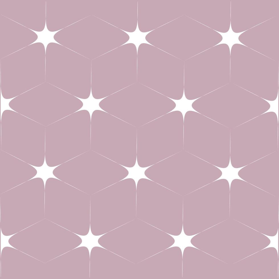 Light purple background illustration with a seamless white star pattern. vector
