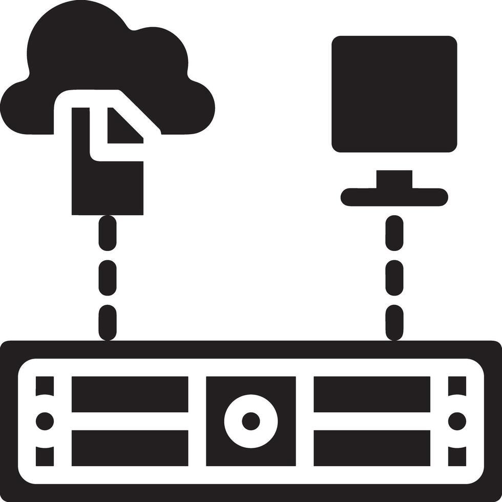 Cloud icon symbol image. Illustration of the hosting storage design vector