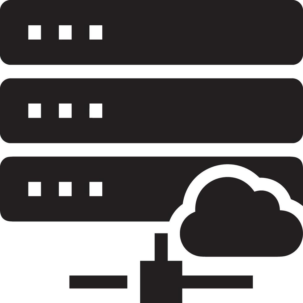 Cloud icon symbol image. Illustration of the hosting storage design vector