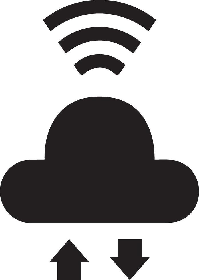Cloud icon symbol image. Illustration of the hosting storage design vector