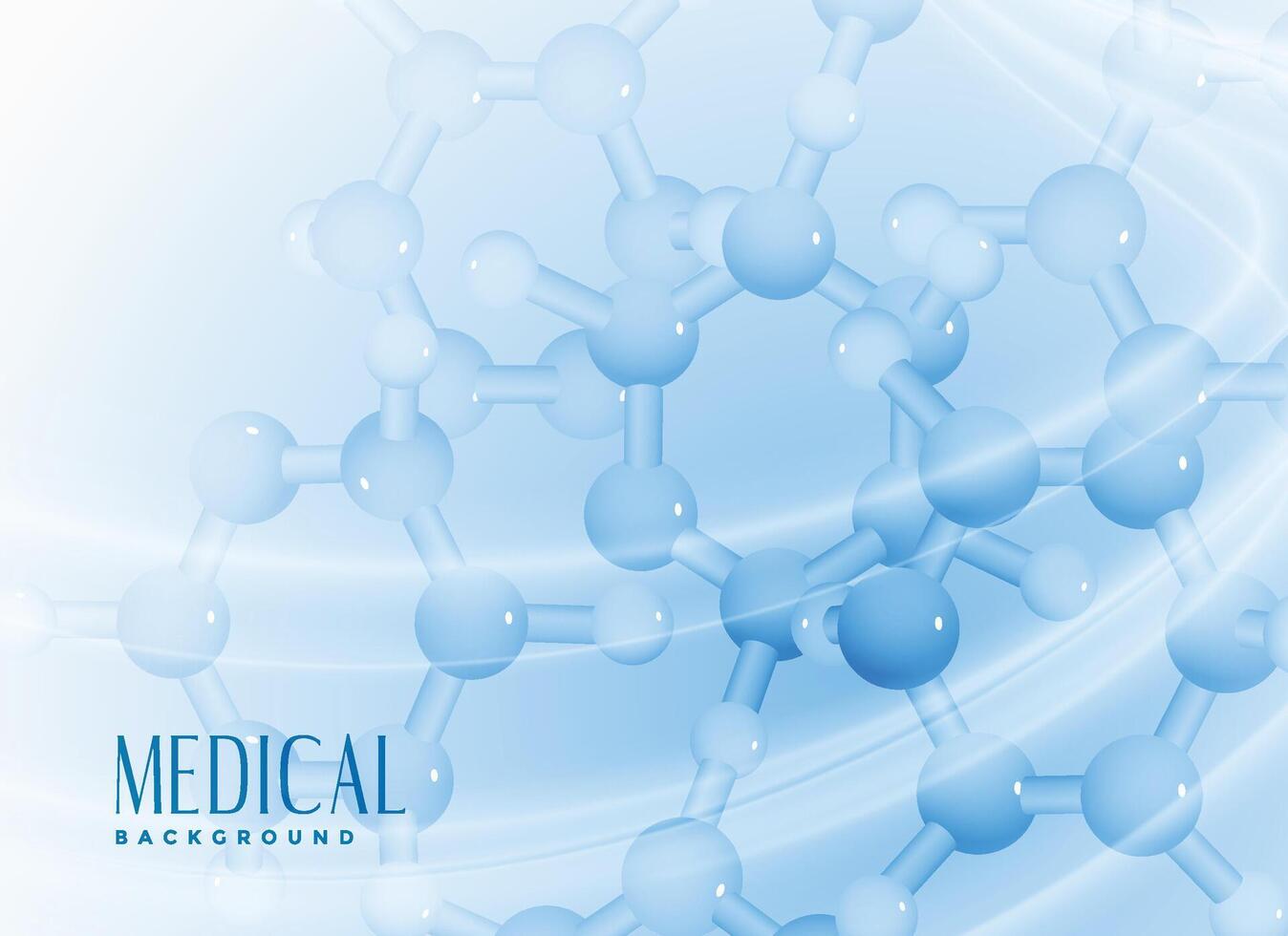 molecules background for medical or science vector