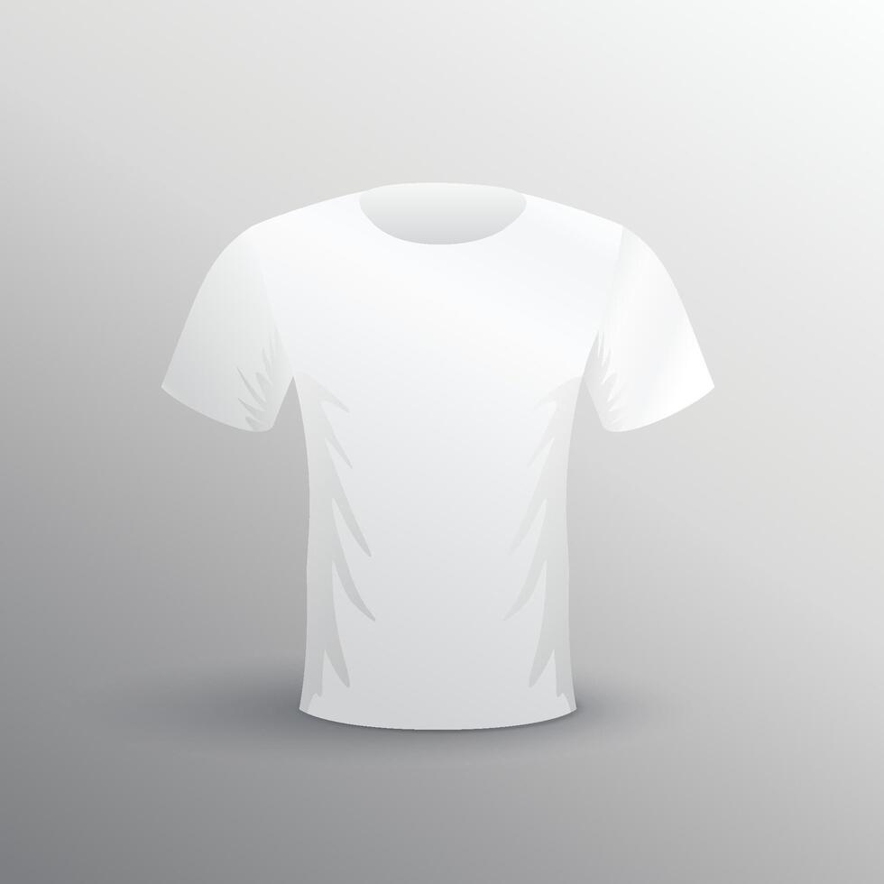 t-shirt mockup on gray background vector