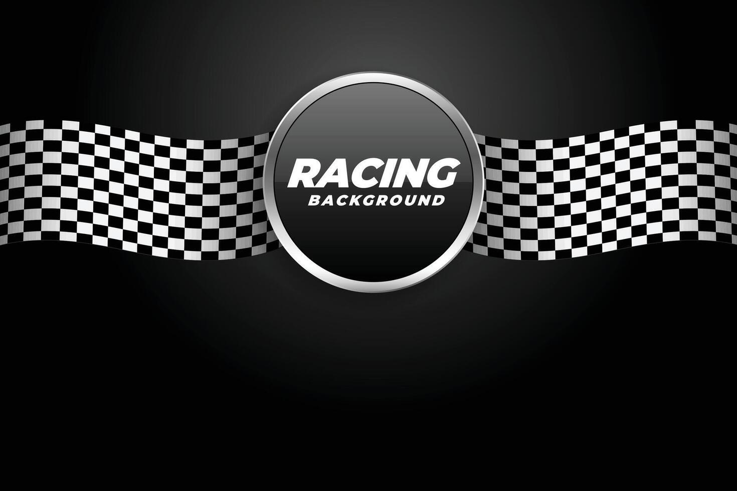 racing background with checkered flags vector