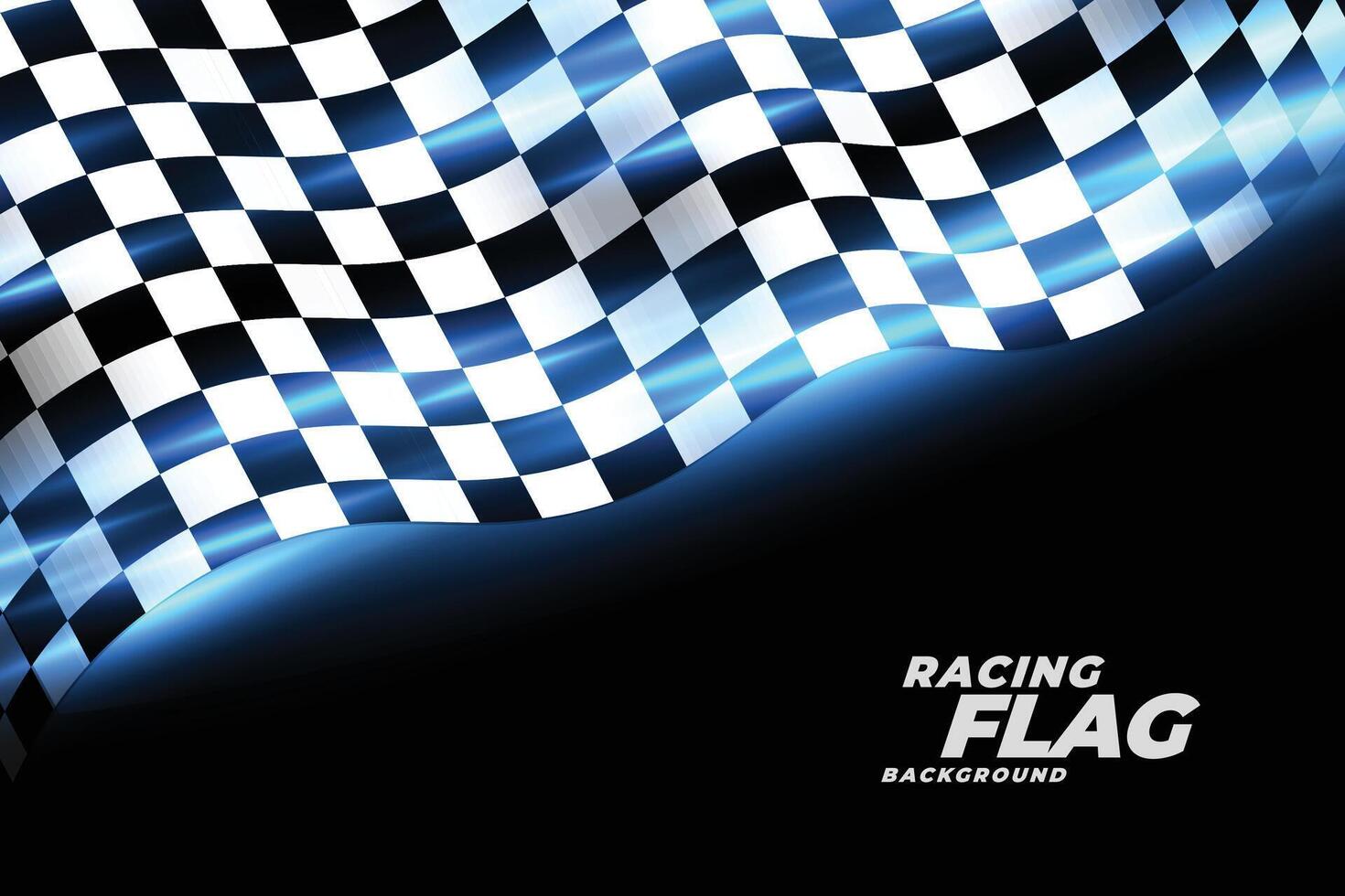 racing checkered flag sports background design vector