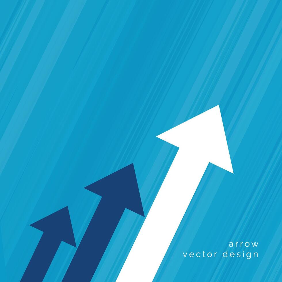 arrow design for business growth concept vector