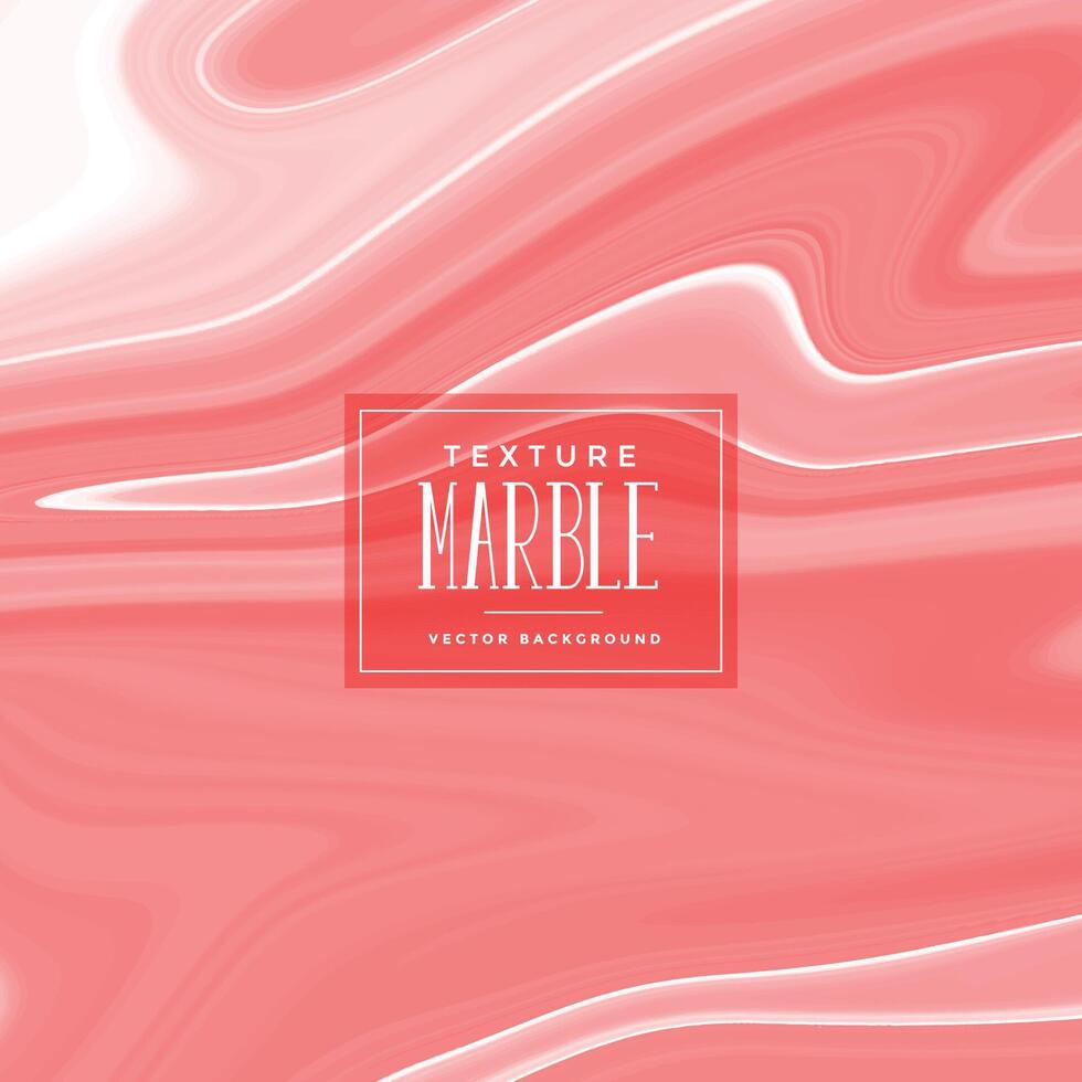 liquid marble texture in red pastel color vector