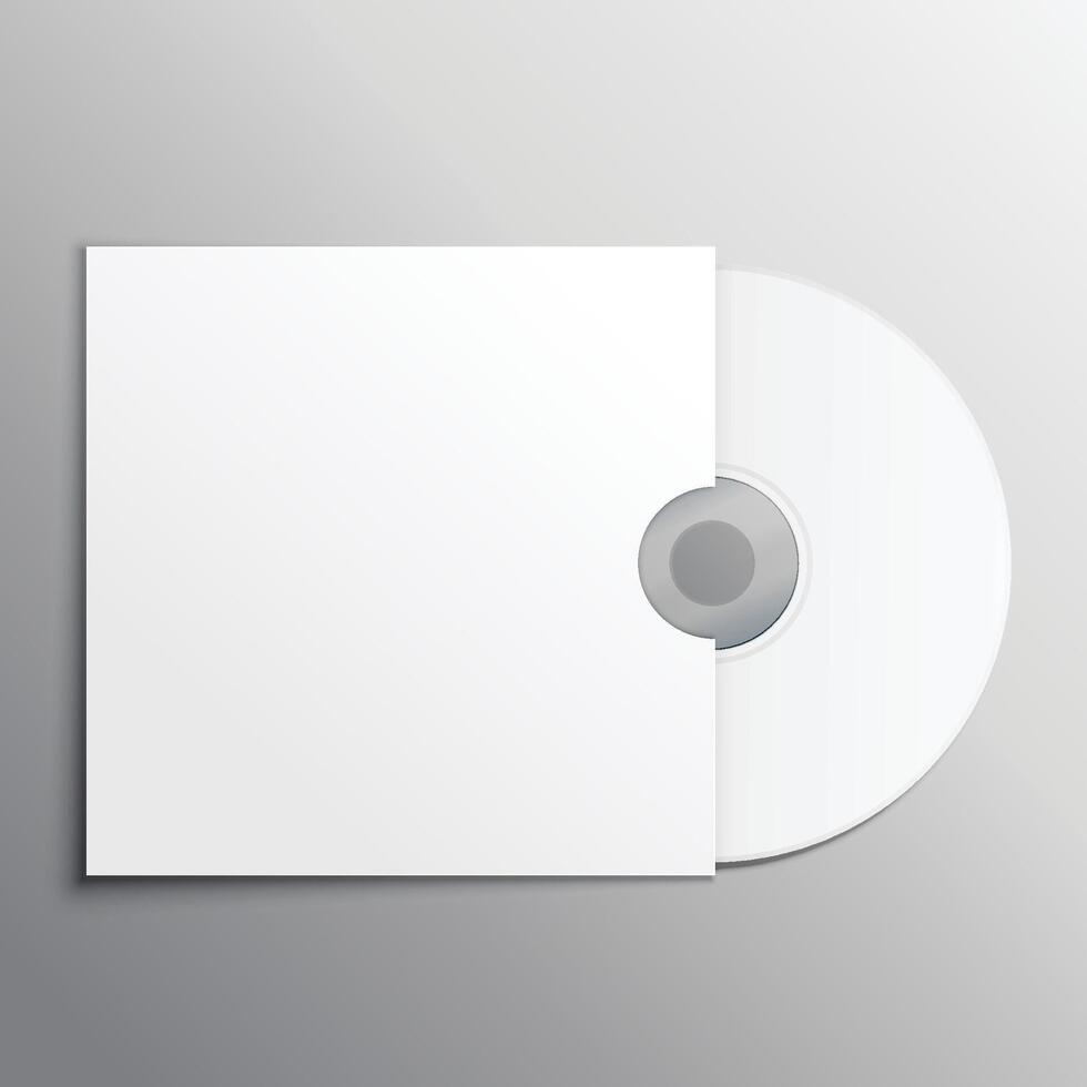 cd dvd mockup presentation template vector