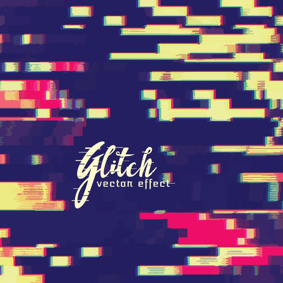 image glitch background vector