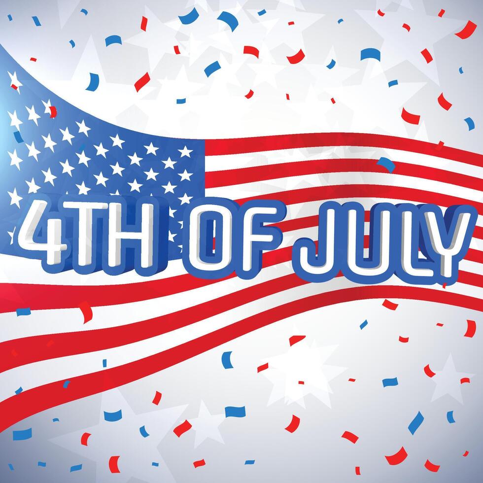 4th of july celebration background vector