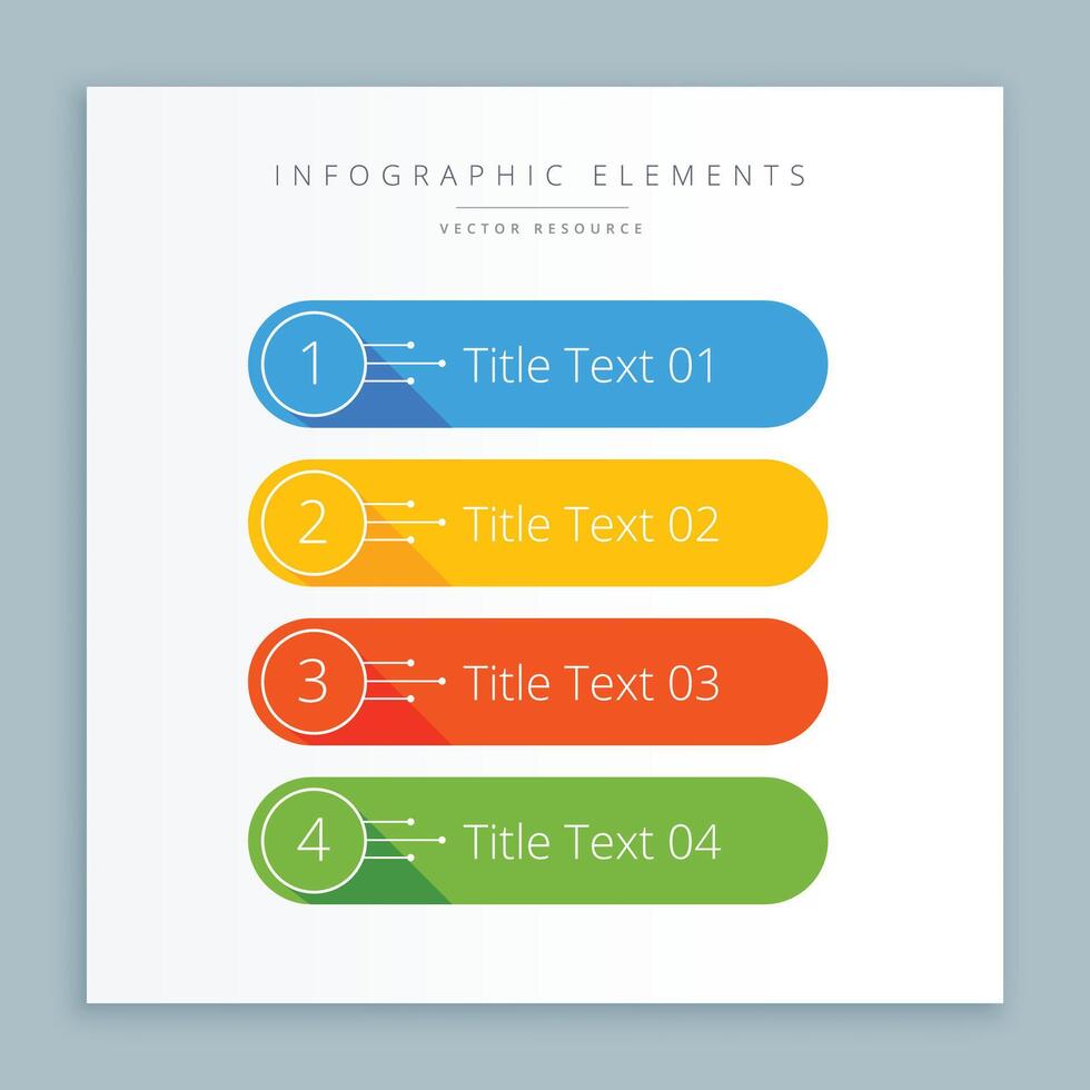 resumen moderno pasos opción vistoso infografía diseño bandera vector