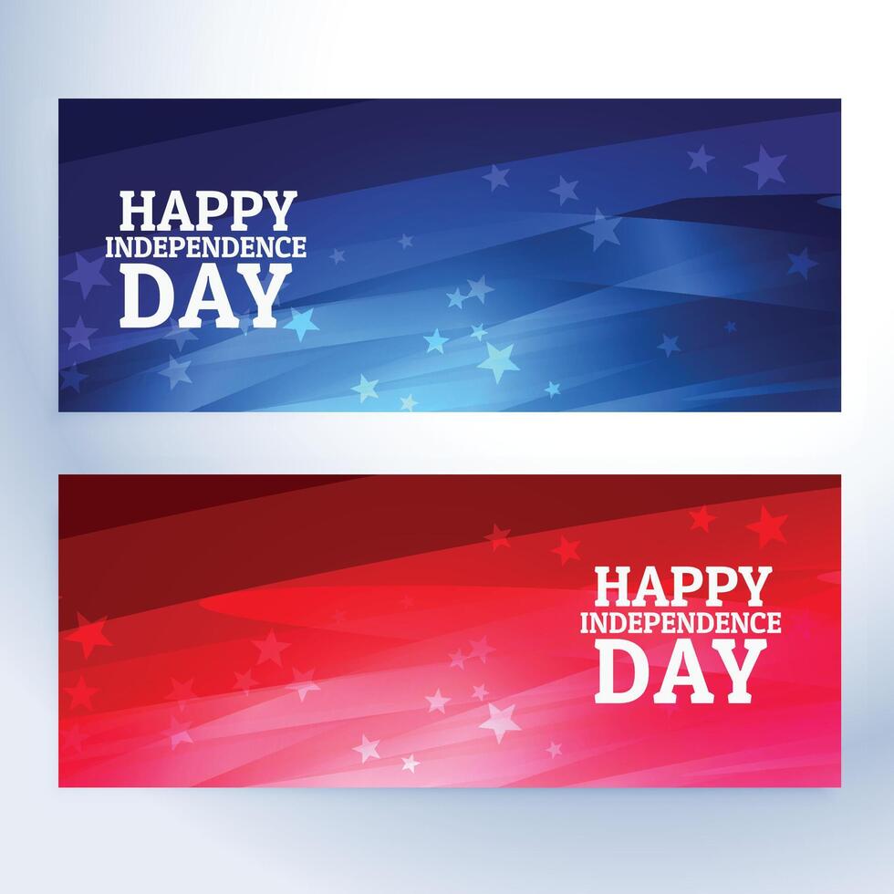 happy independence day USA banners design illustration vector