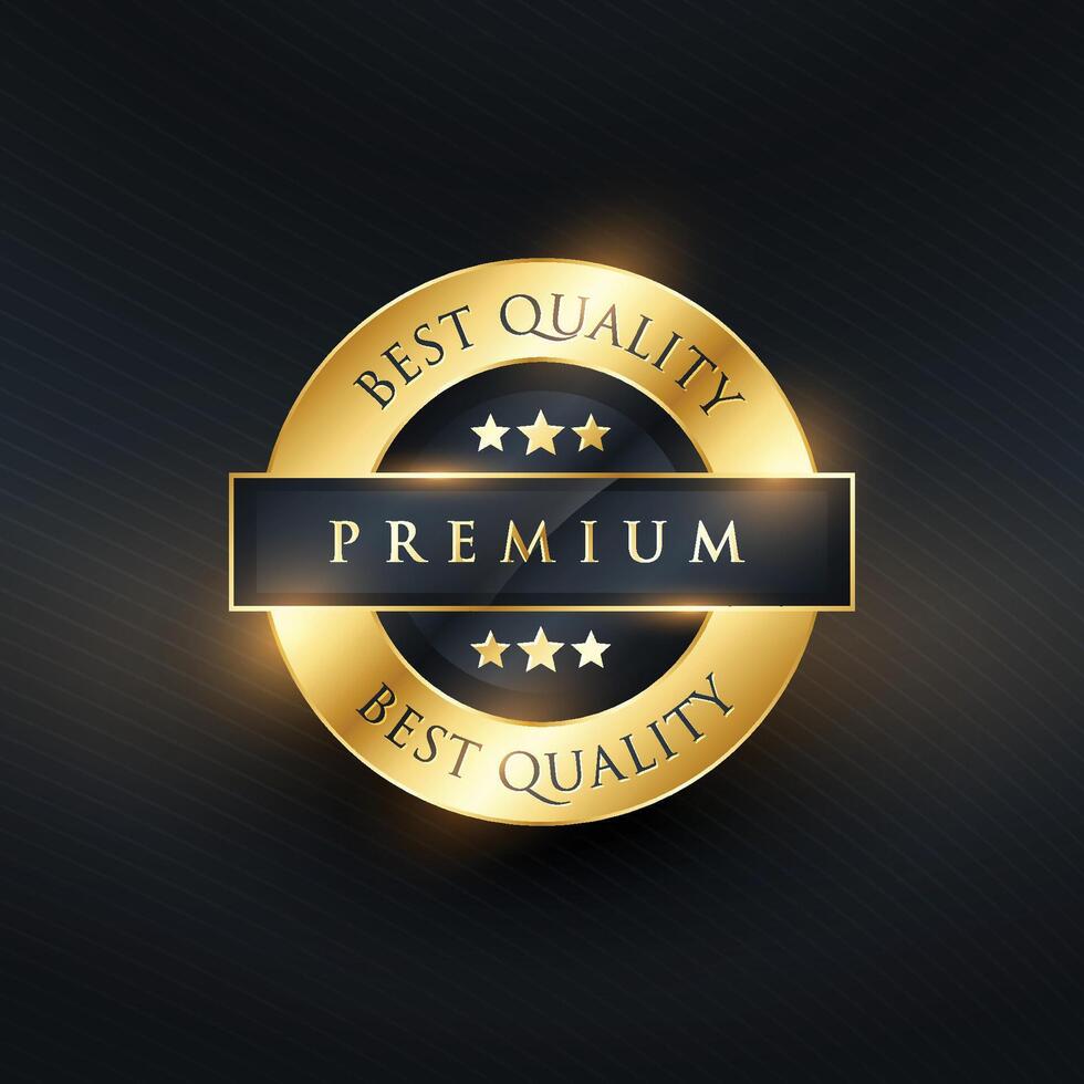 best quality premium label design vector