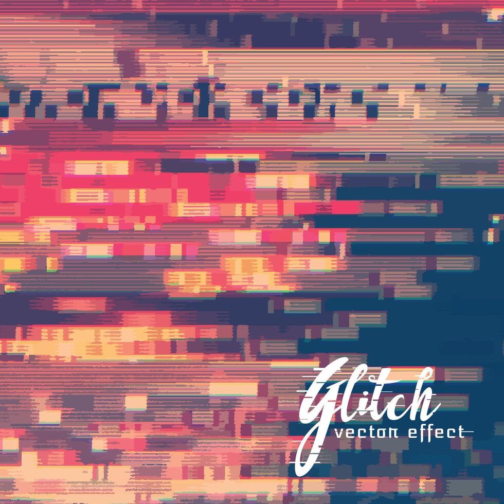 abstract glitch malfunction of image vector