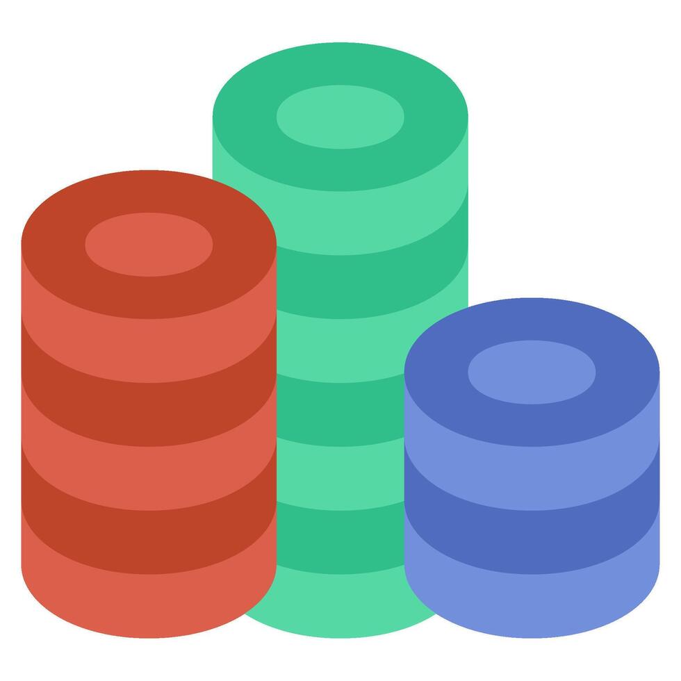 Coin Stack icon for web, app, infographic, etc vector