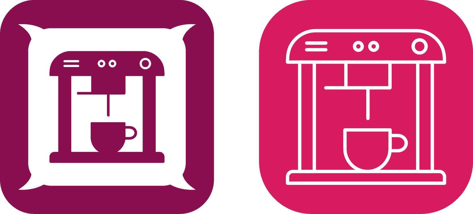 Unique Coffee Machine Icon Design vector