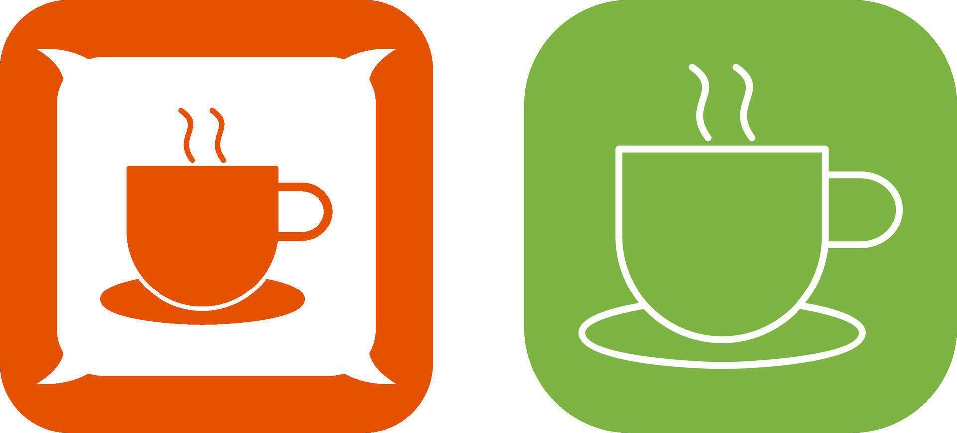 único caliente café icono diseño vector