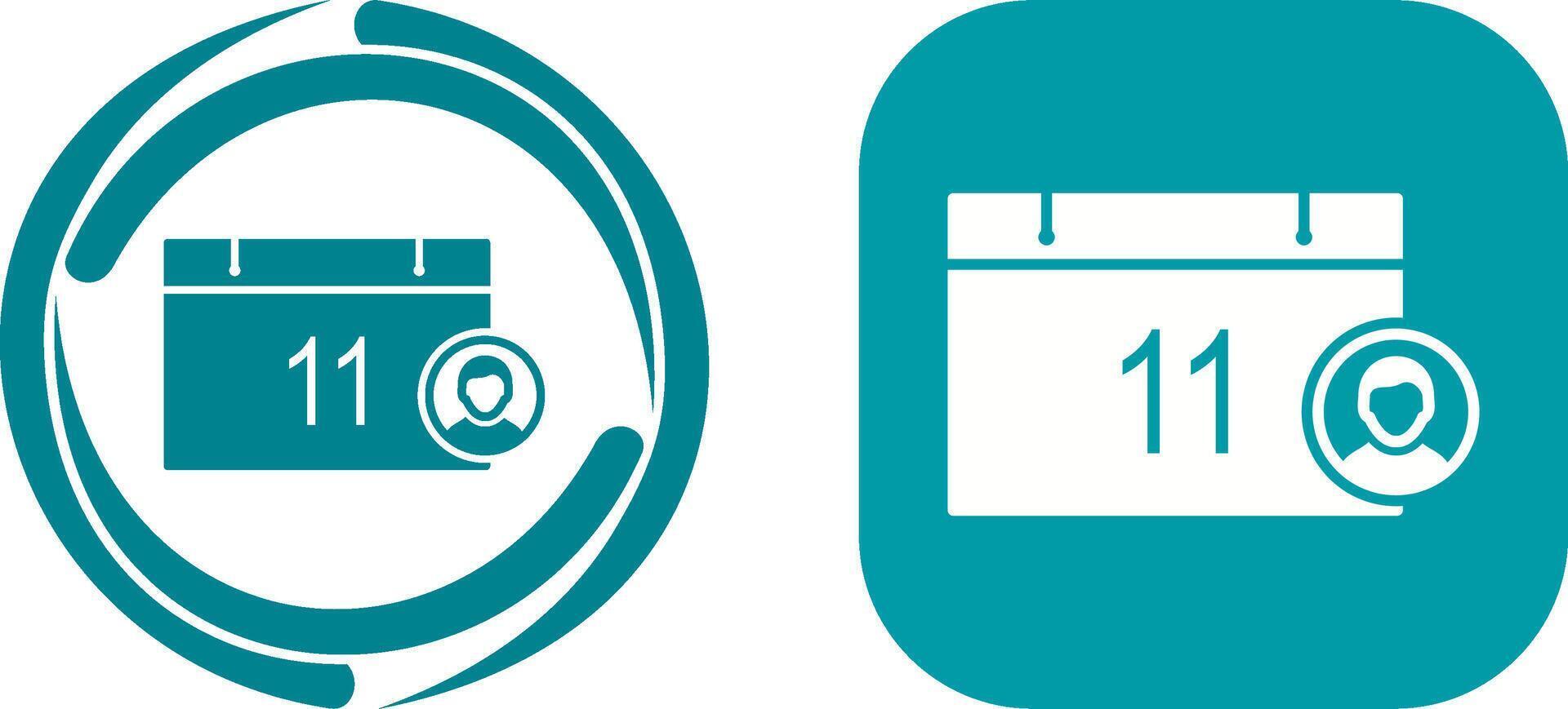 Unique Event Management Icon Design vector