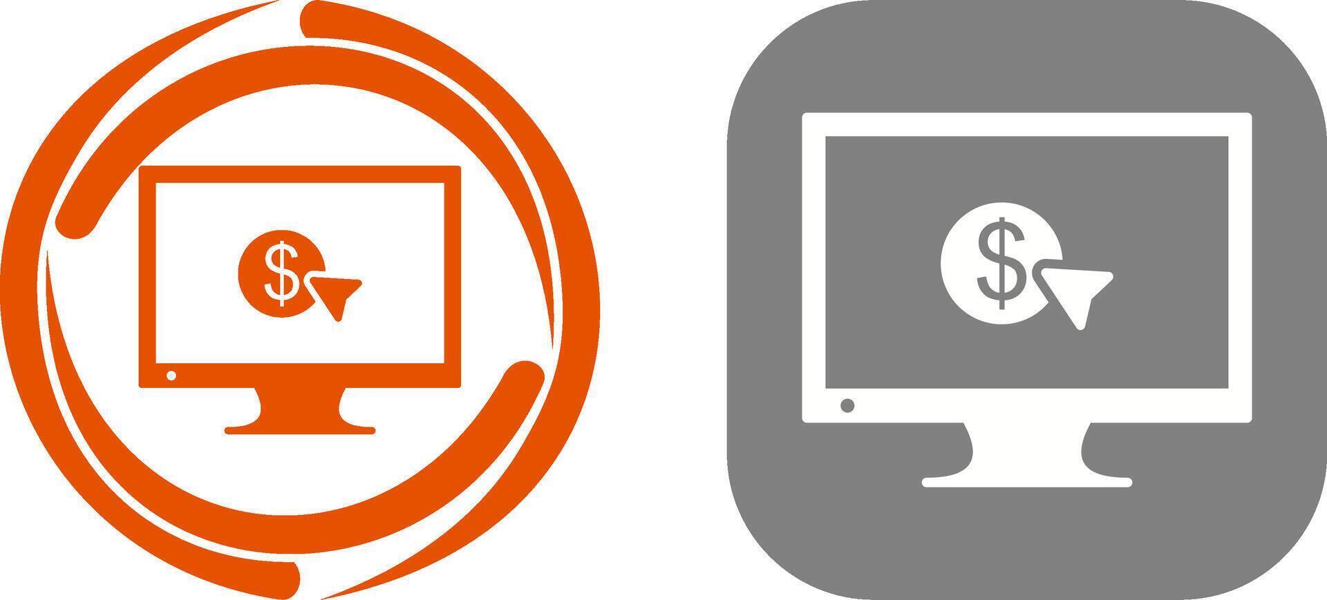 Unique Pay Per Click Icon Design vector