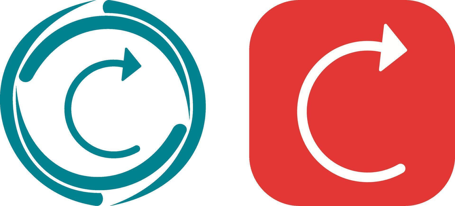Unique Reload Icon Design vector