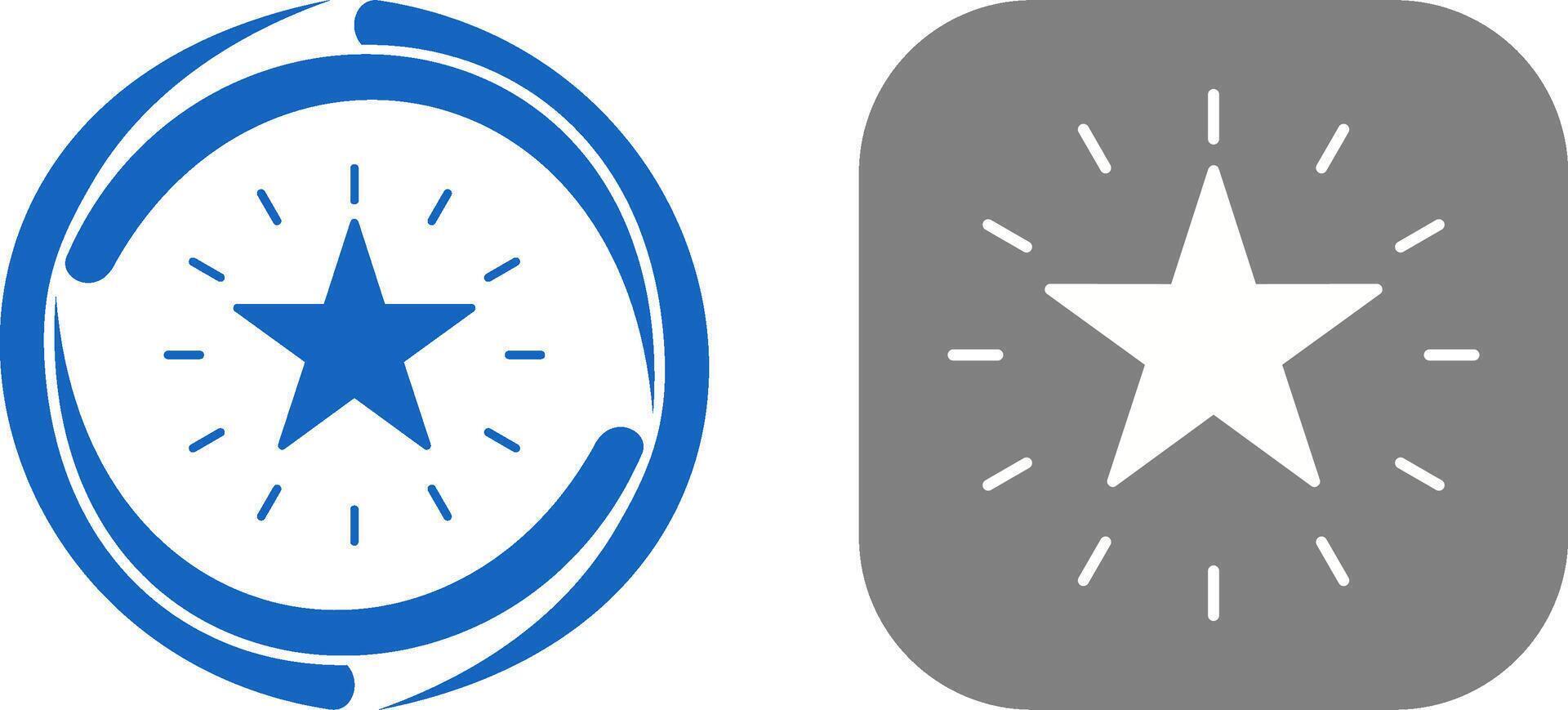 Unique Star Icon Design vector