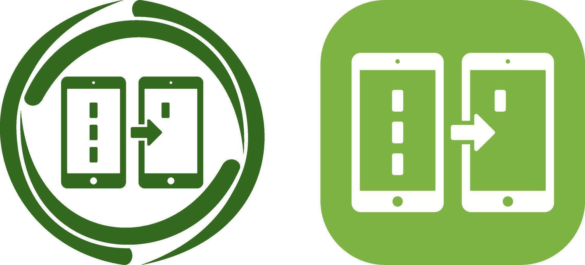 Unique Data Transfer Icon Design vector