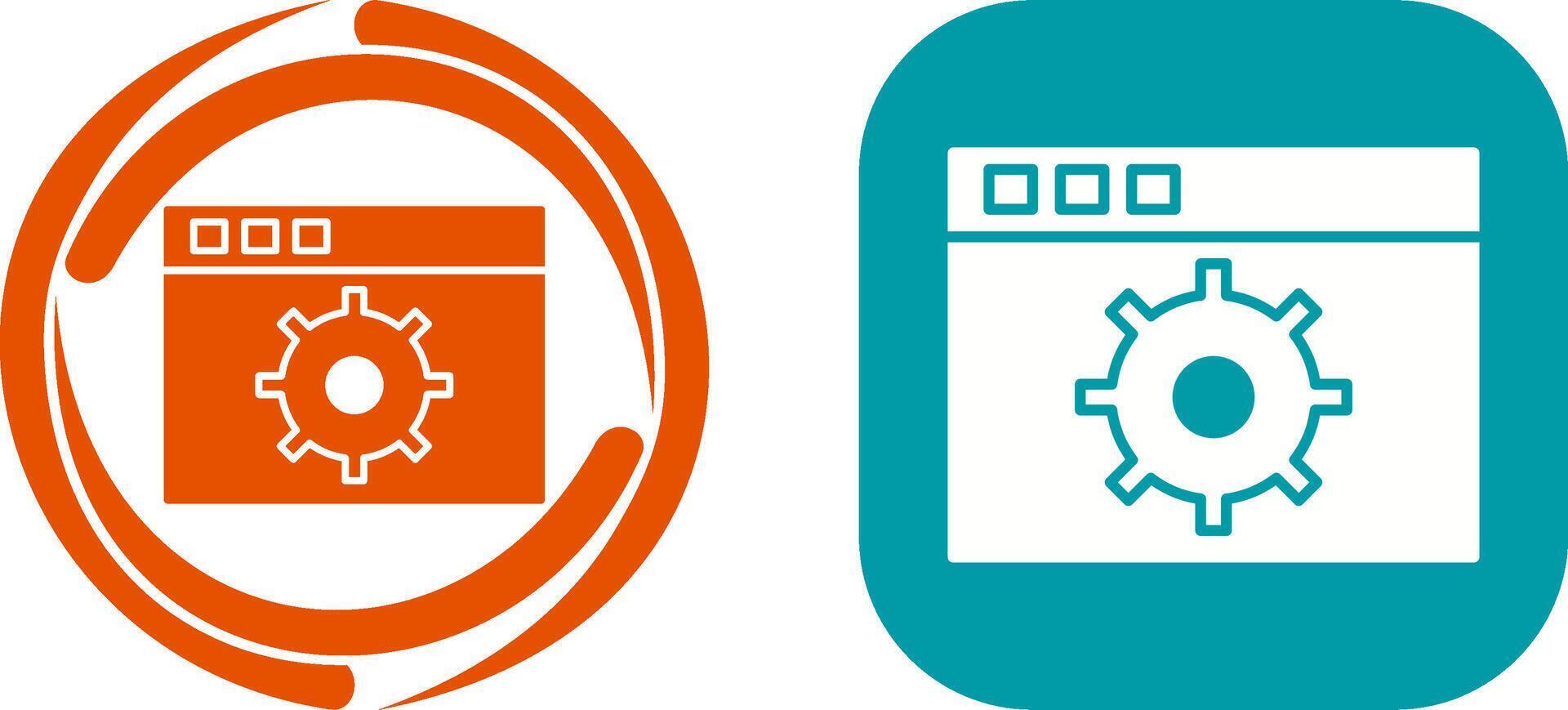 Unique Settings Icon Design vector