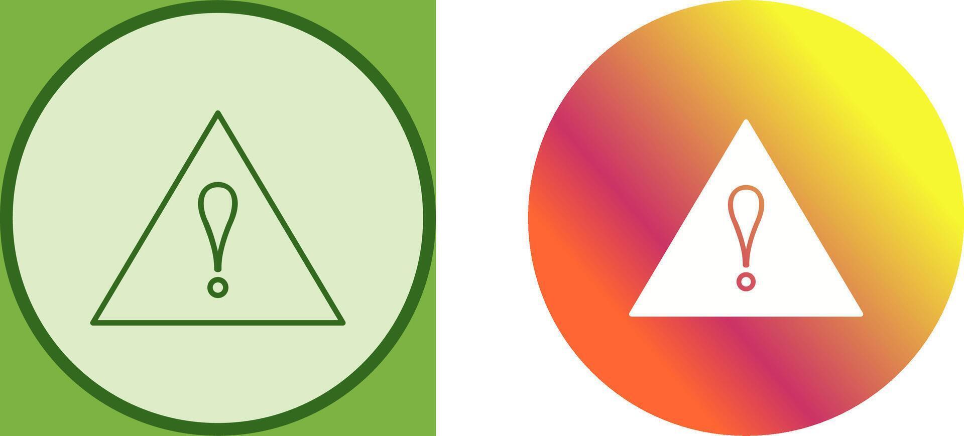 Unique Alert Icon Design vector