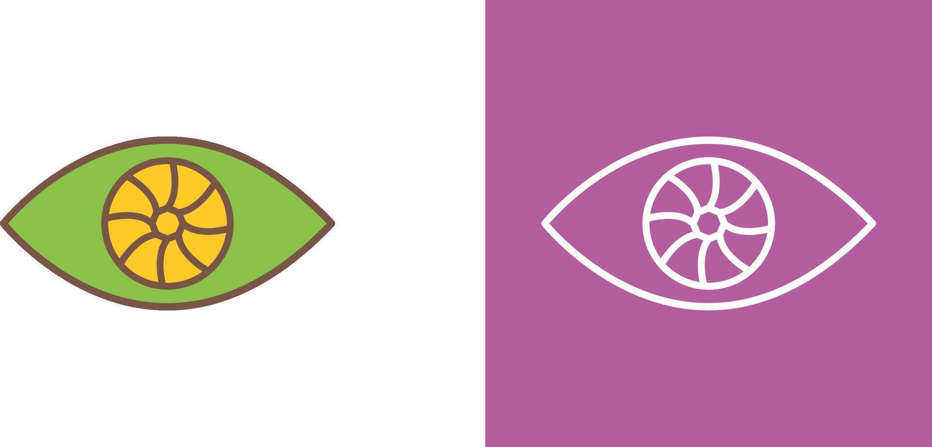 Unique Eye Icon Design vector